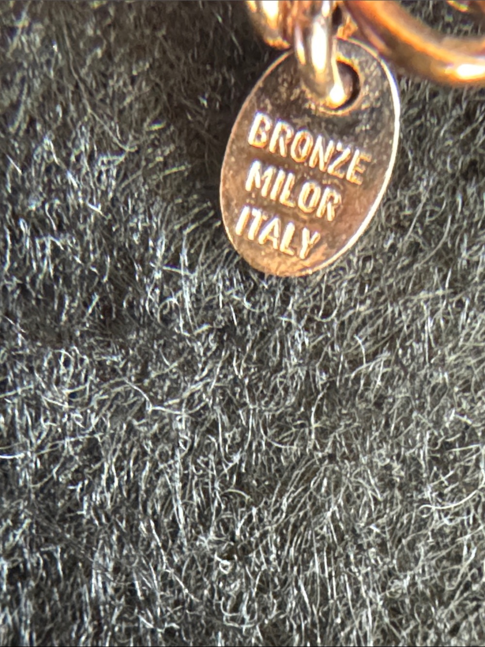 Bronze Milar Italy Horsebit Chain Necklace in Rose Gold Tone - Picture 4 of 5